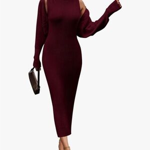 Chic Burgundy Maxi Dress